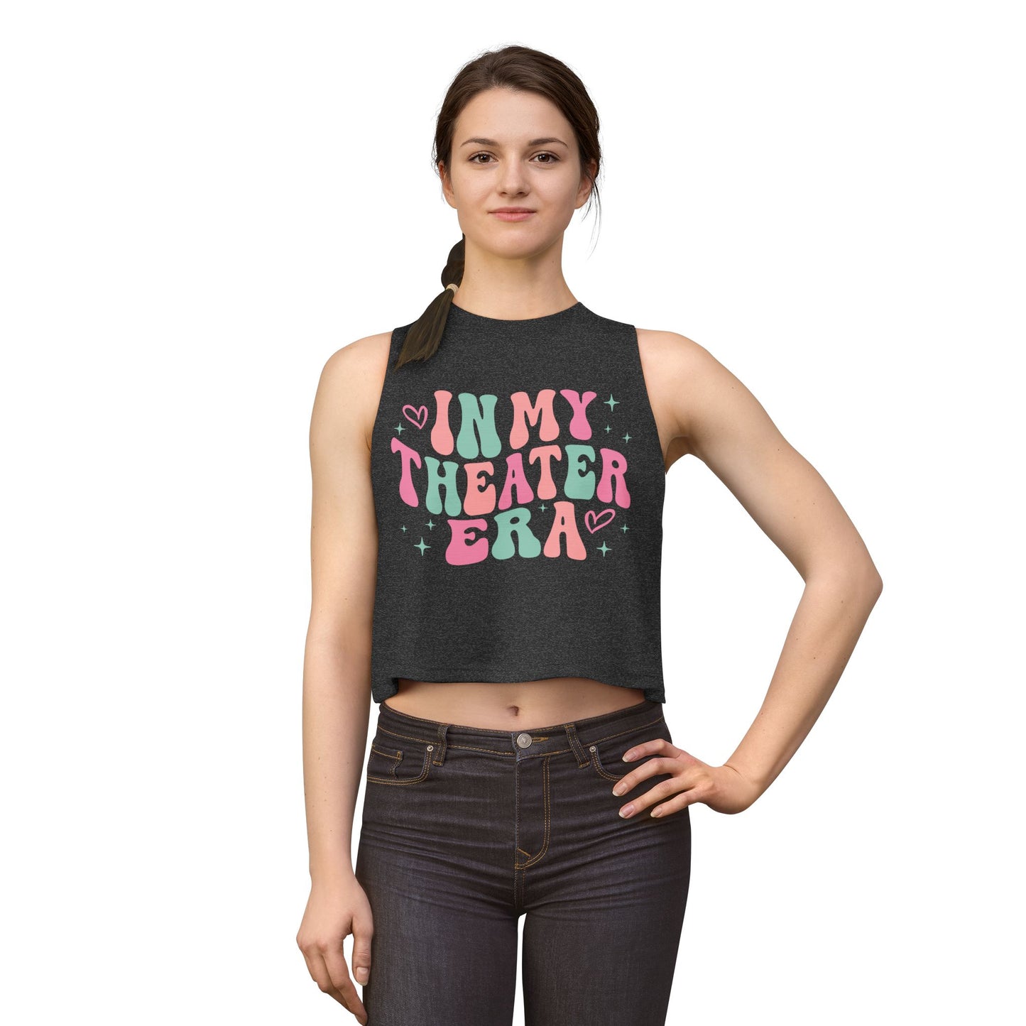 Crop Top — "In My Theater Era" Retro Pastel Musical Tee