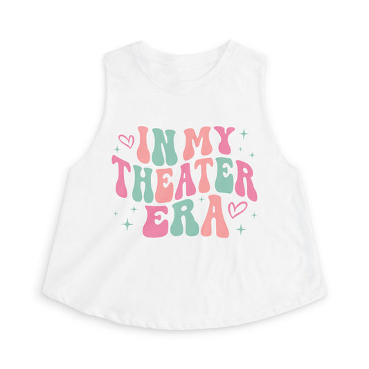 Crop Top — "In My Theater Era" Retro Pastel Musical Tee