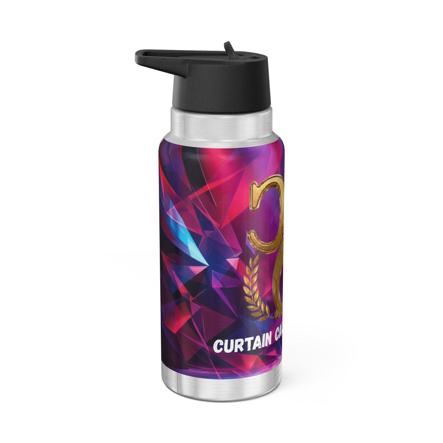 32oz Gator Tumbler — Gold Crest Logo Insulated Water Bottle