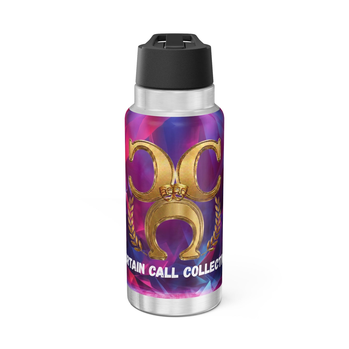 32oz Gator Tumbler — Gold Crest Logo Insulated Water Bottle