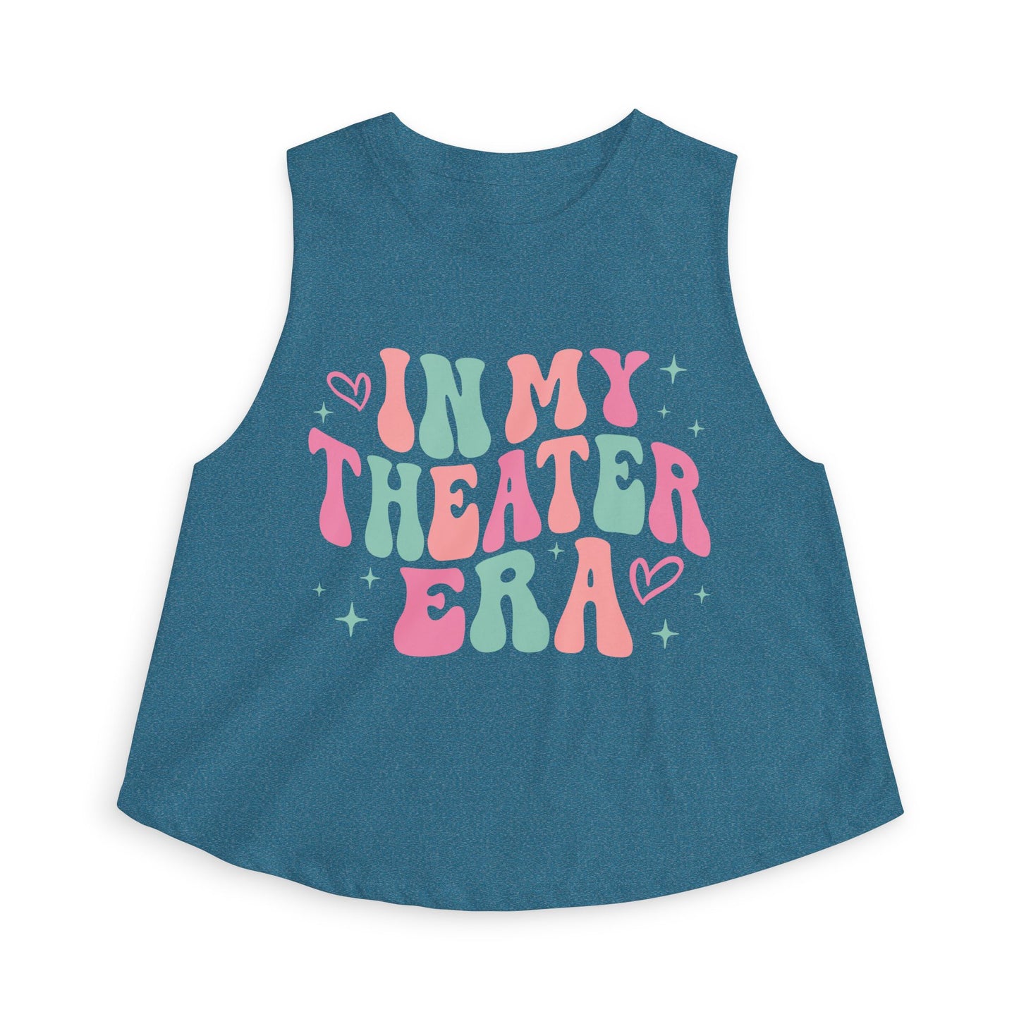 Crop Top — "In My Theater Era" Retro Pastel Musical Tee