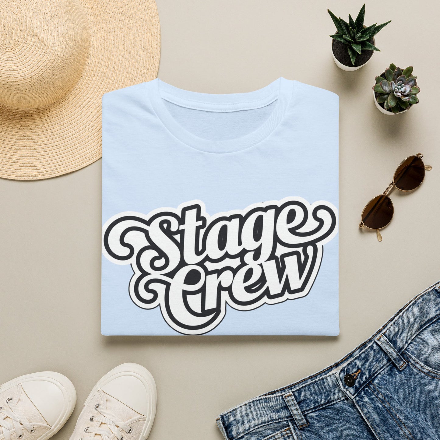 Stage Crew T‑Shirt — Retro Script Theater Crew Tee